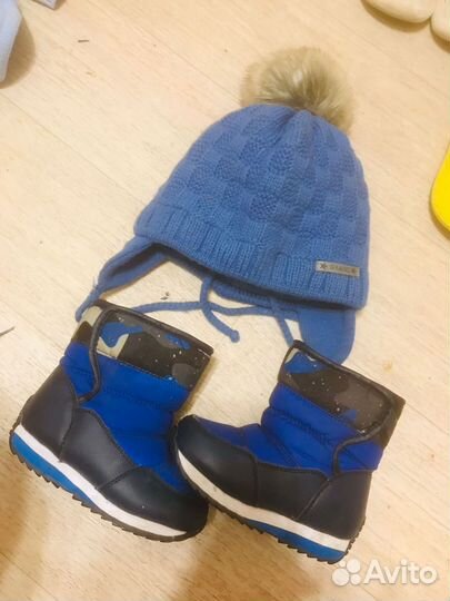 Шапка детская и обувь
