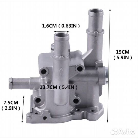 Алюминиевый корпус термостата Opel Chevrolet gm
