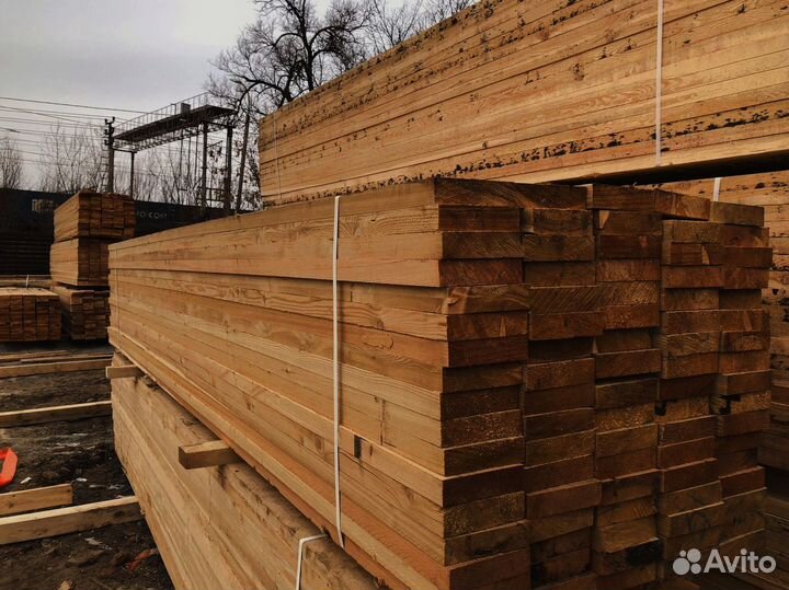 Строганная лиственница: доски 45x130 мм, для стаби