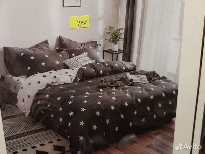 Белье евро с простыней на резинке