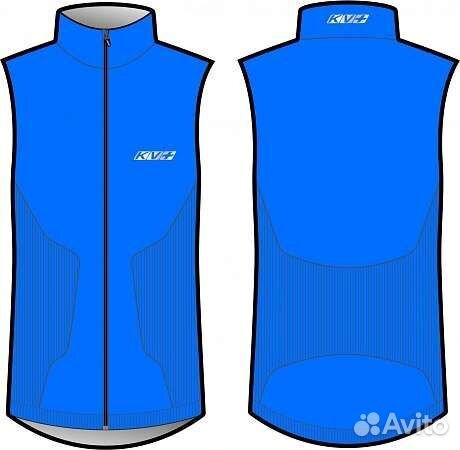 Жилет разминочный KV+ Seamless (синий)