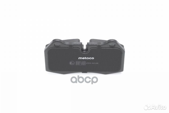 Колодки тормозные дисковые 3000-440 metaco