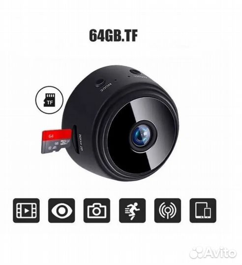 Камера видеонаблюдения wifi мини