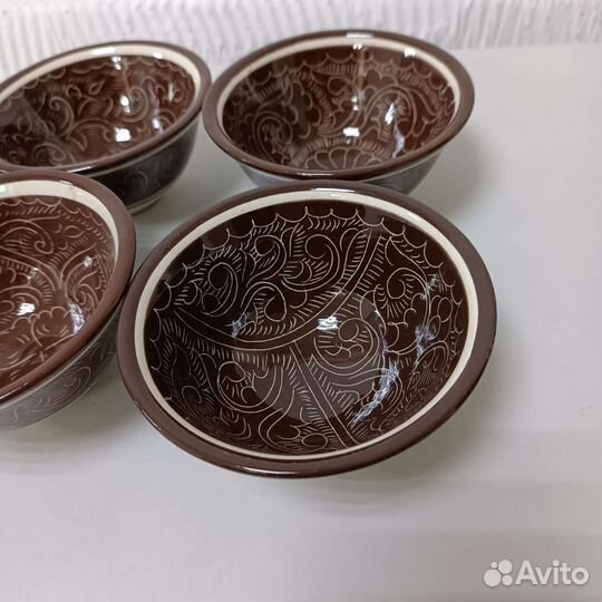 Пиала для чая узбекская коричневый карандаш