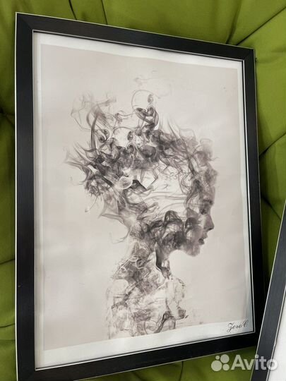 Постеры в рамке 2шт