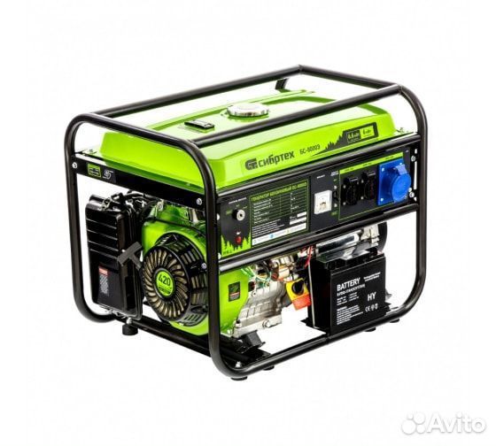 Генератор бензиновый бс-8000Э, 6,6 кВт, 230В