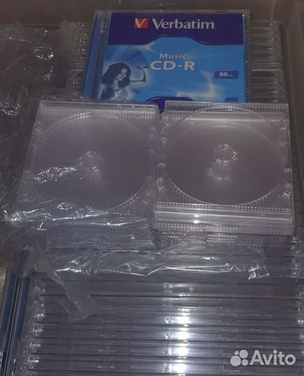 Коробки боксы прозрачные для CD/DVD и мини mini