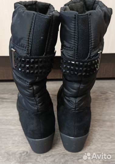 Сапоги женские зимние дутики 38 р-р