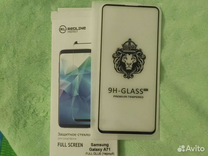 Защитное стекло на Samsung galaxy A71