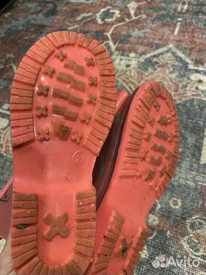 Резиновые сапоги для девочки 28