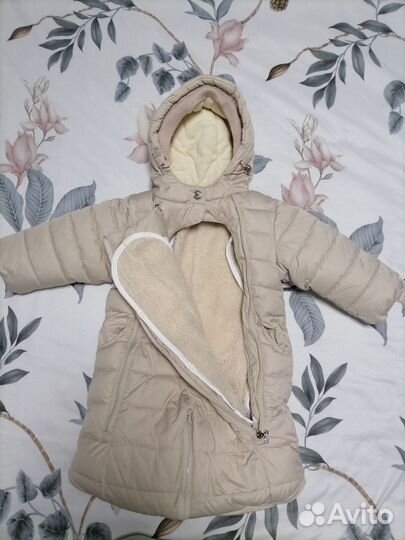 Зимний комбинезон - трансформер 80 см