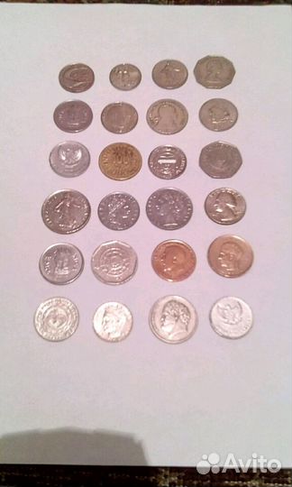 Иностранные монеты разных стран мира разного перио