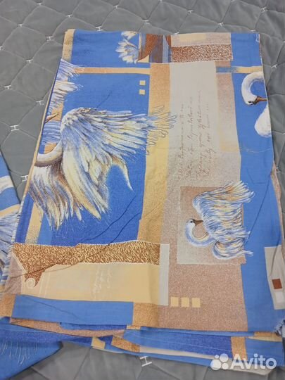 Постельное 1,5 б.у.хлопок