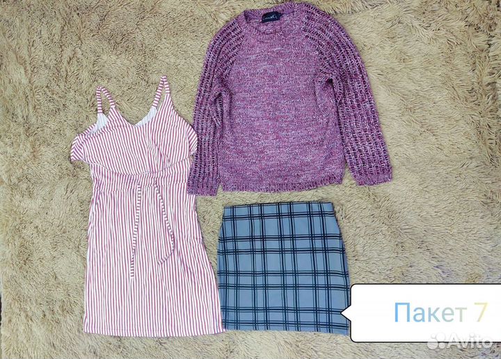 Женская одежда 42 44 46 (вещи пакетом S-M)