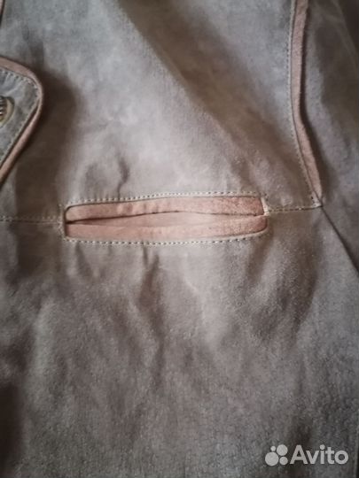 Мужской замшевый пиджак