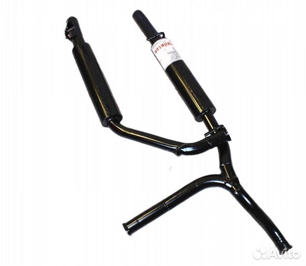 Глушитель 2172 Приора хетчбэк раздвоенный