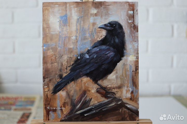 Картины маслом Ворон Абстракция