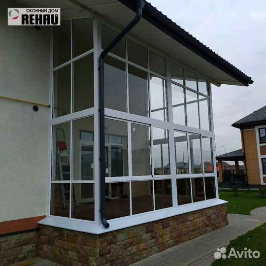 Rehau.Окна пвх, входные группы, террасы, беседки