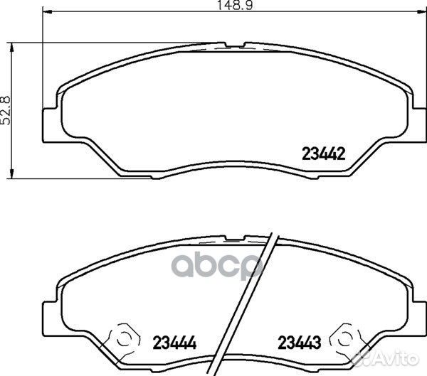 Колодки тормозные дисковые перед KIA sporta