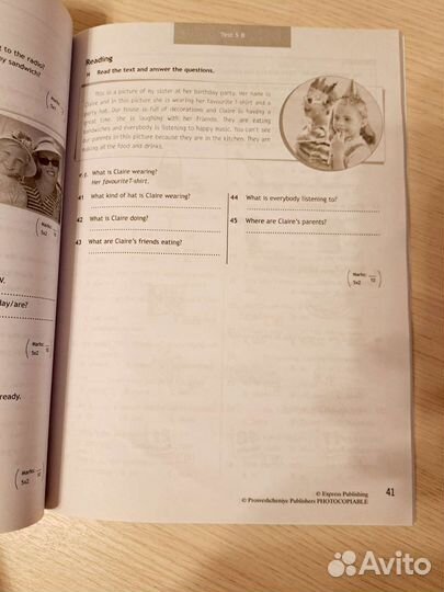 Test booklet. Контрольные задания. 6 класс. Англ