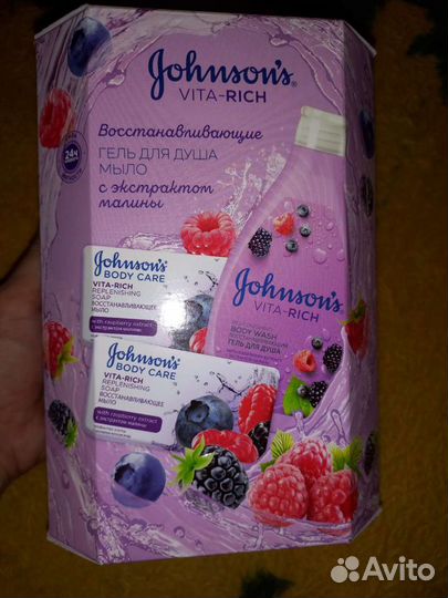 Гель для душа + мыло Jonsons набор