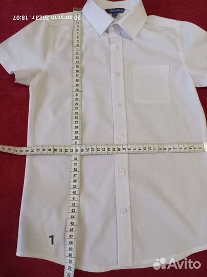 Рубашки школьные р.122-128