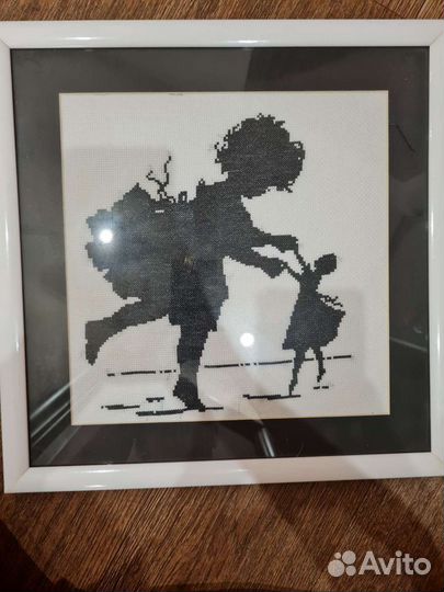 Картина ручная работа. Вышитые крестиком