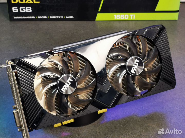 Palit dual GTX 1660 Ti 6Gb