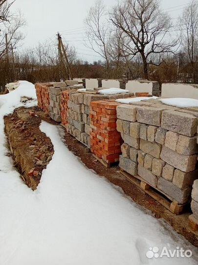 Кирпич красный бу
