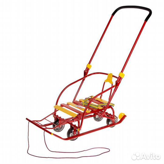 Санки складные Nikki 3 на колесах- санимобиль