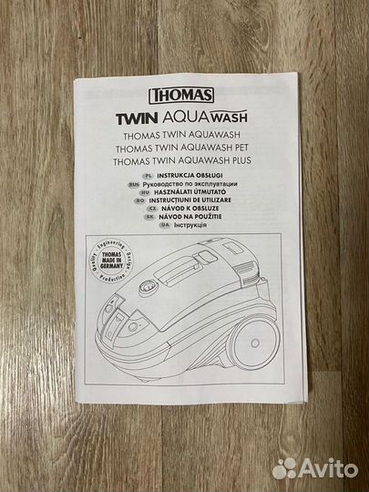 Моющий пылесос thomas twin aqua wash