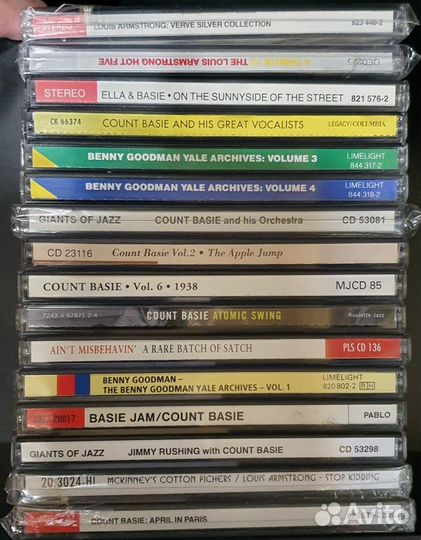 Большая коллекция музыки jazz джаз диски CD