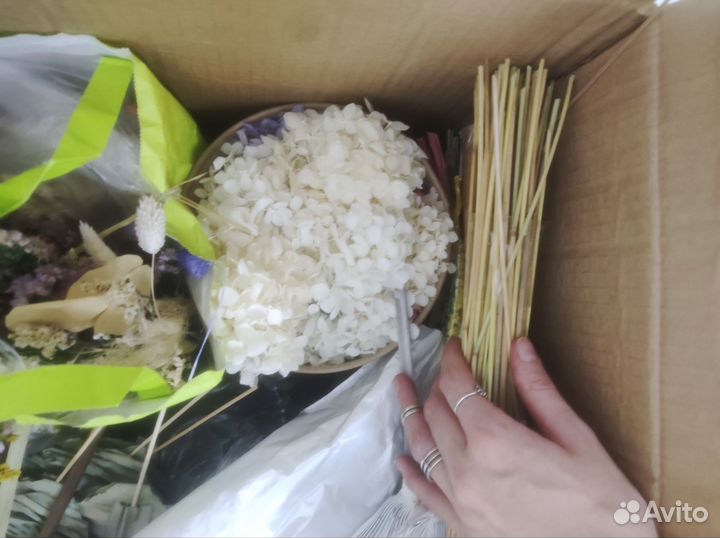 Коробка сухоцветов