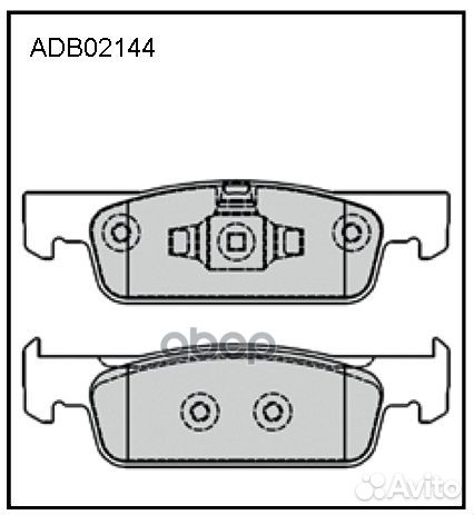 Колодки тормозные дисковые перед ADB02144 A