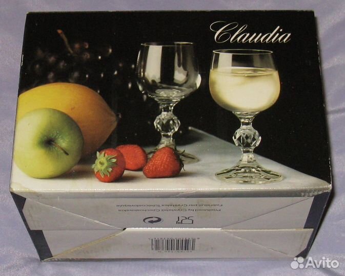 Бокалы для вина Bohemia Claudia, 6шт, СССР, не б/у