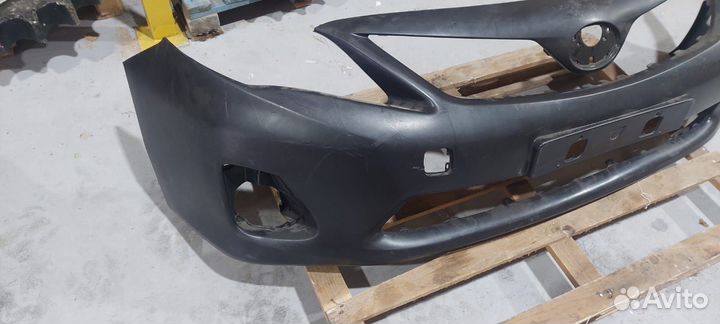 Бампер передний Toyota Corolla с отв. под птф, без