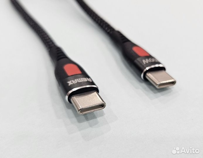 Кабель type c type c, быстрая зарядка, 1 метр