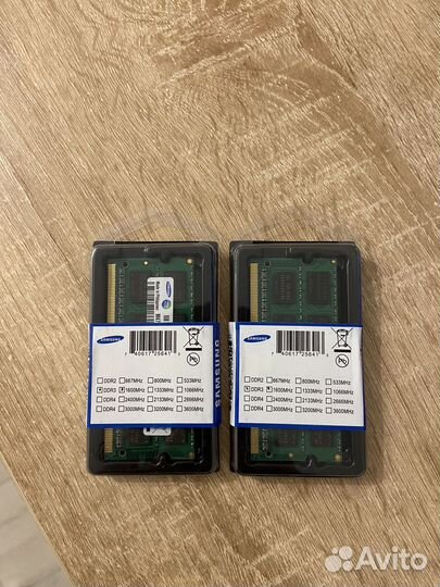 Оперативная память ddr3 8 gb 1600MHz 1.5v