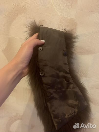 Воротник из енота енот мех пушнина