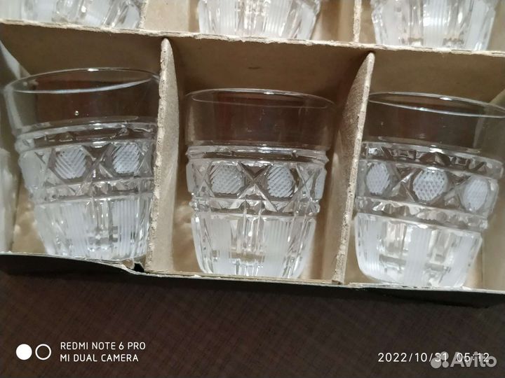 Хрустальные стопочки - набор в подарочной коробке