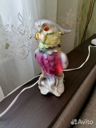 Ретро светильники попугай и парусник, гдр