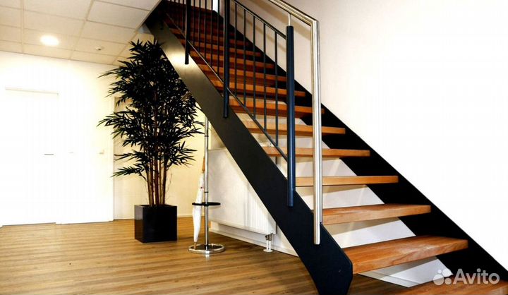 Лестница прямая под ключ