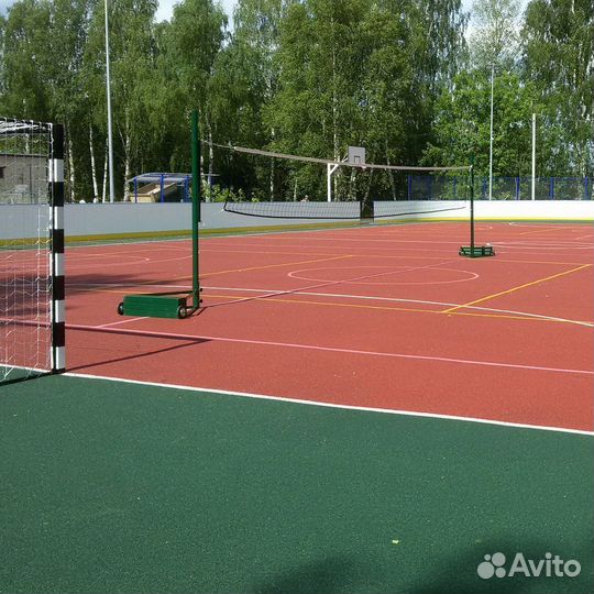 Стойки волейбольные мобильные с противовесами, 16