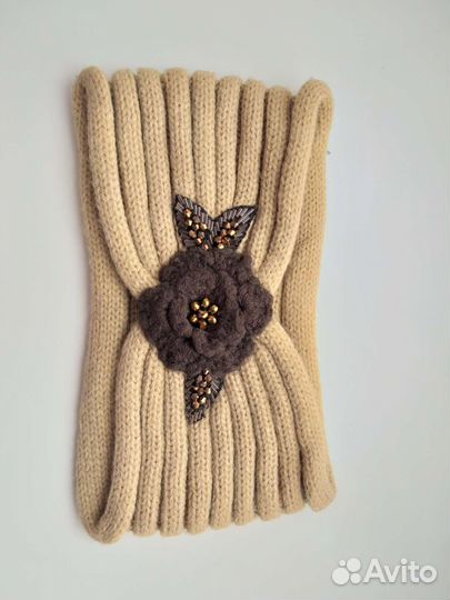 Повязка на голову вязаная