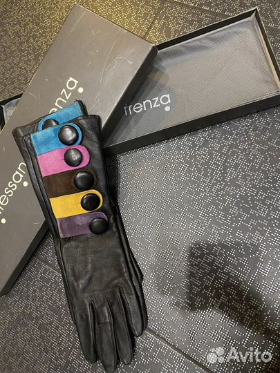 Перчатки женские кожаные