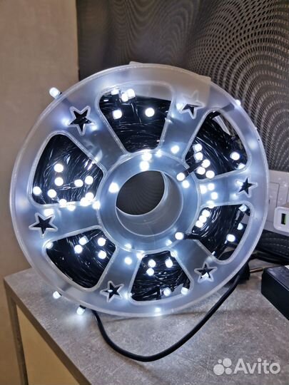 Гирлянда уличная 50 м, бахрома 6, 12, 25 м новые