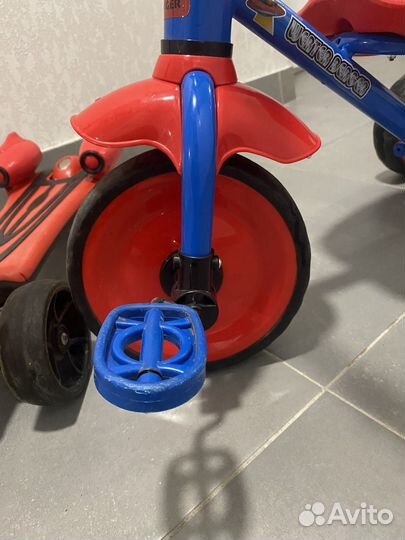 Самокат kreiss с турбинами+велосипед berger