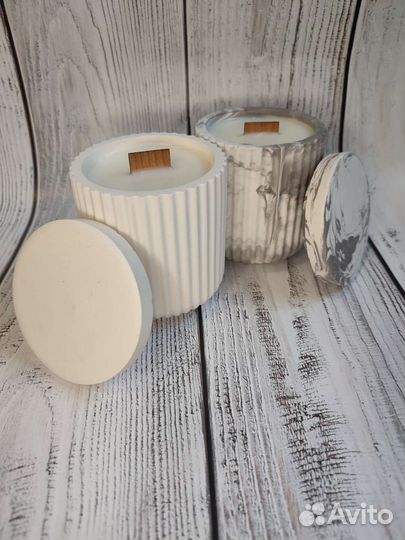 Натуральные свечи с ароматом *Молекула 02*