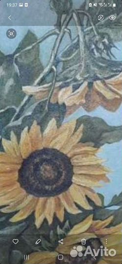 Картина Подсолнухи, Нина Шредер