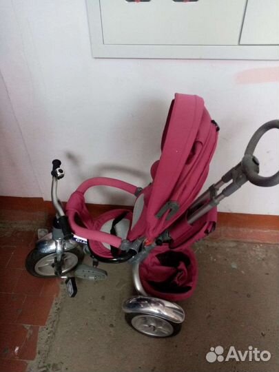 Детский трехколесный велосипед коляска